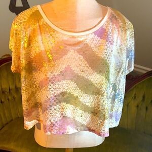 Charlotte Russe, oversized crop top. Women’s S.